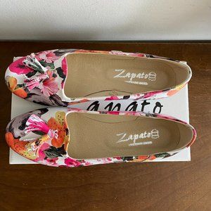 Floral Tassel-Accent Leather Loafer - Women